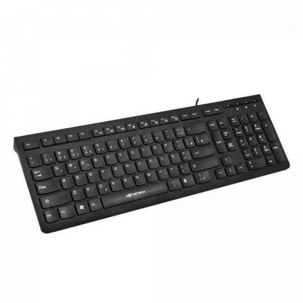 Teclado Multimídia USB KB-M60BK Preto C3TECH