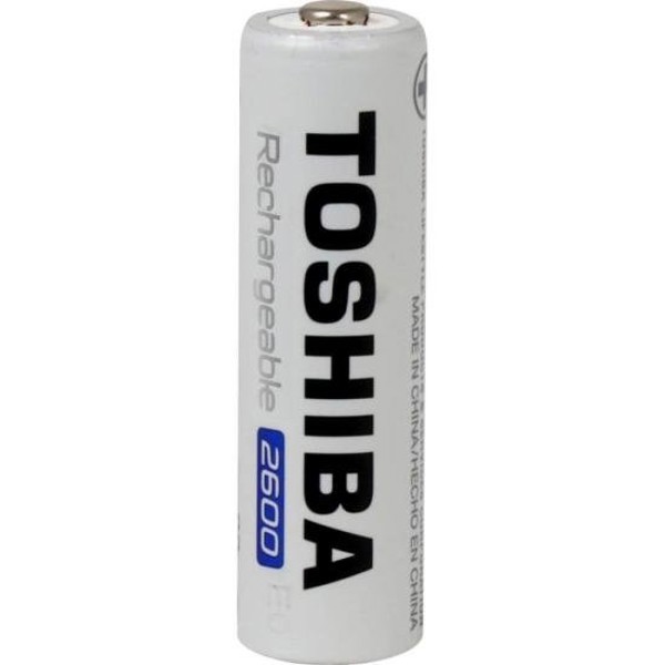 Pilha Recarregável AA 1,2v 2600mAh TNH6GAE (C/2 Pilhas) Toshiba
