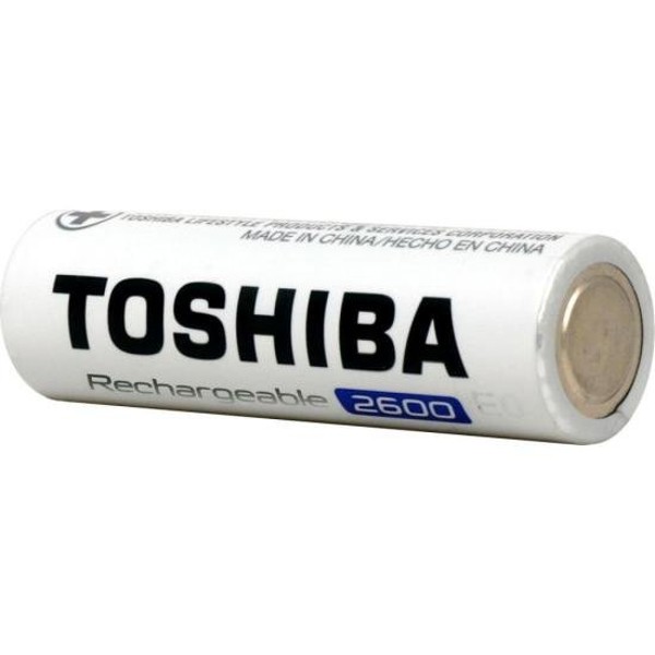 Pilha Recarregável AA 1,2v 2600mAh TNH6GAE (C/4 Pilhas) Toshiba