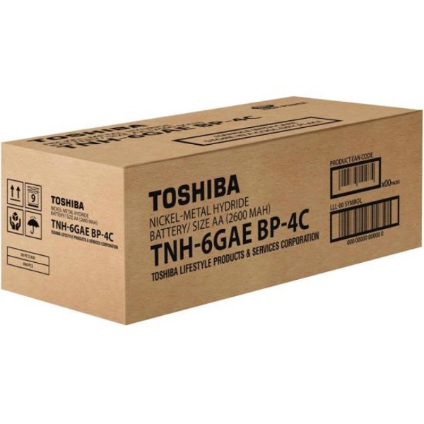 Pilha Recarregável AA 1,2v 2600mAh TNH6GAE (C/4 Pilhas) Toshiba