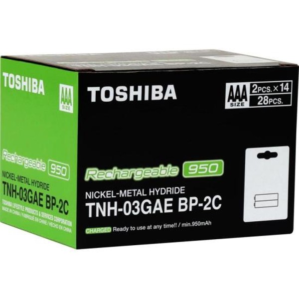 Pilha Recarregável AAA 1,2v 950mAh TNH03GAE (C/2 Pilhas) Toshiba