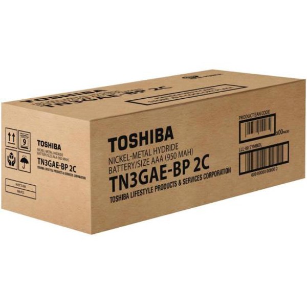 Pilha Recarregável AAA 1,2v 950mAh TNH03GAE (C/2 Pilhas) Toshiba