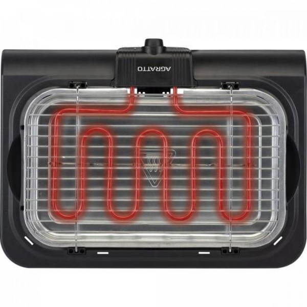 Churrasqueira Elétrica Agratto CH2-02 Mr.Cheff Preta 220v