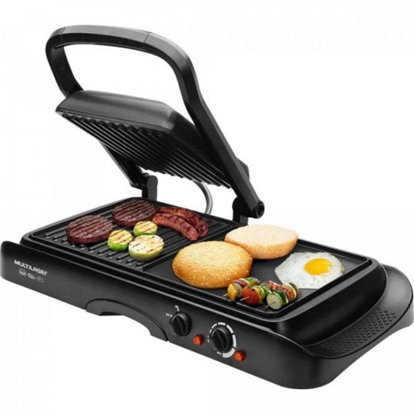 Grill Elétrico com Chapa 1500W 127V CE106 Preto MULTILASER