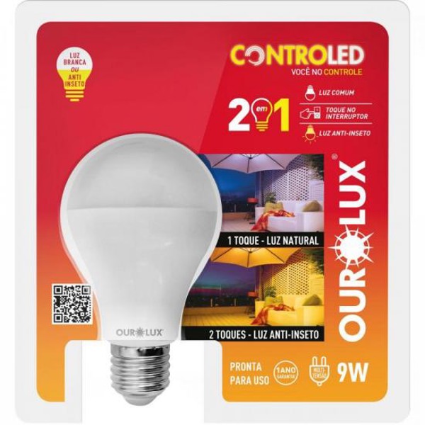 Lâmpada LED 2 em 1 Controled Bivolt Branca OUROLUX