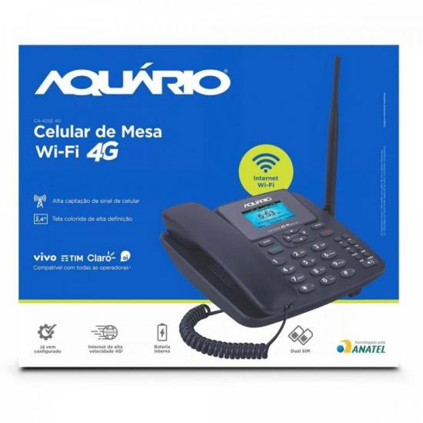 Telefone Celular de Mesa Wi-Fi 4G CA-42SE AQUÁRIO