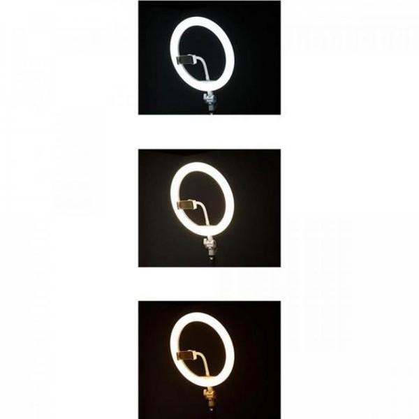Ring Light de Mesa LED 10" ILUM-R10P15 EXBOM