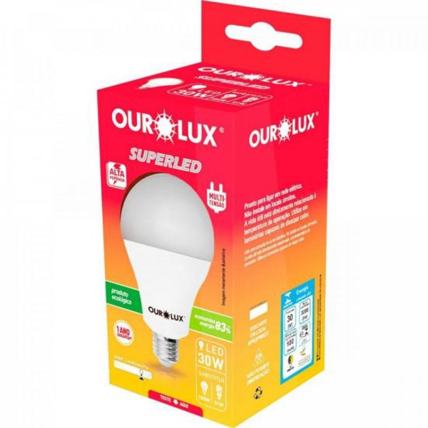 Lâmpada LED 30W Superled Bivolt Branca OUROLUX