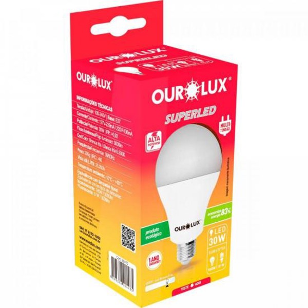 Lâmpada LED 30W Superled Bivolt Branca OUROLUX