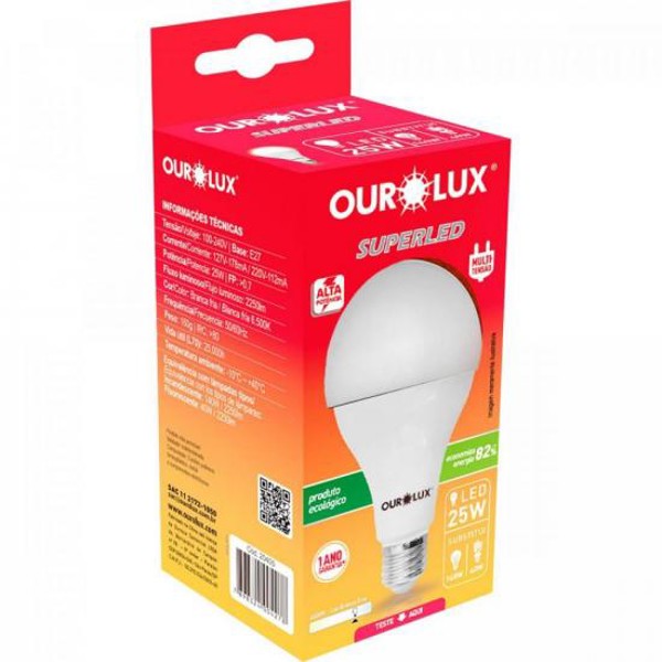 Lâmpada LED 25W Superled Bivolt Branca OUROLUX