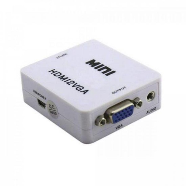 Mini Conversor HDMI para VGA EXBOM