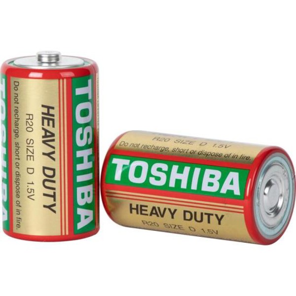 Pilha Zinco D 1,5V R20KG (C/2 Pilhas) Toshiba