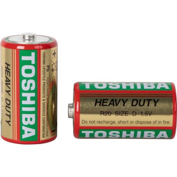 Pilha Zinco D 1,5V R20KG (C/2 Pilhas) Toshiba