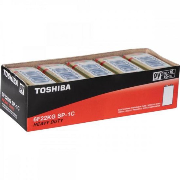 Bateria Zinco 9V 6F22KG (C/10 Baterias) Toshiba - CXF / 10