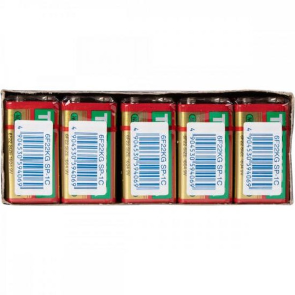 Bateria Zinco 9V 6F22KG (C/10 Baterias) Toshiba - CXF / 10