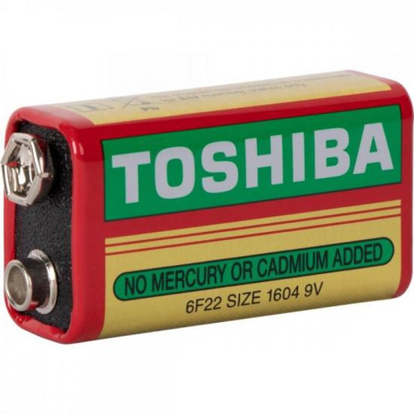Bateria Zinco 9V 6F22KG (C/10 Baterias) Toshiba - CXF / 10