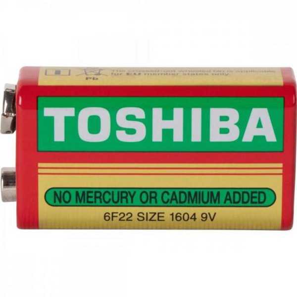 Bateria Zinco 9V 6F22KG (C/10 Baterias) Toshiba - CXF / 10