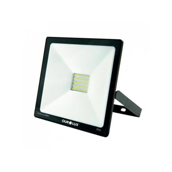 Refletor Projetor LED 50W Bivolt SLIM OUROLUX