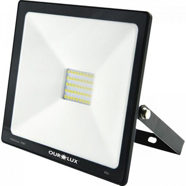 Refletor Projetor LED 30W Bivolt SLIM OUROLUX