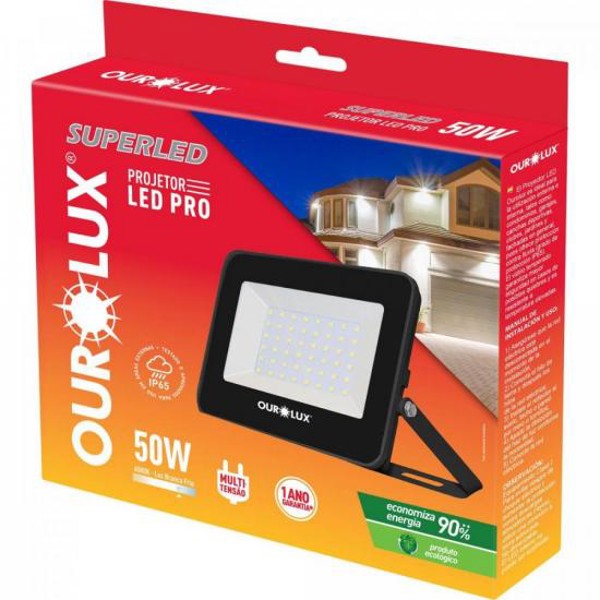 Refletor Projetor LED 50W Bivolt PRO OUROLUX