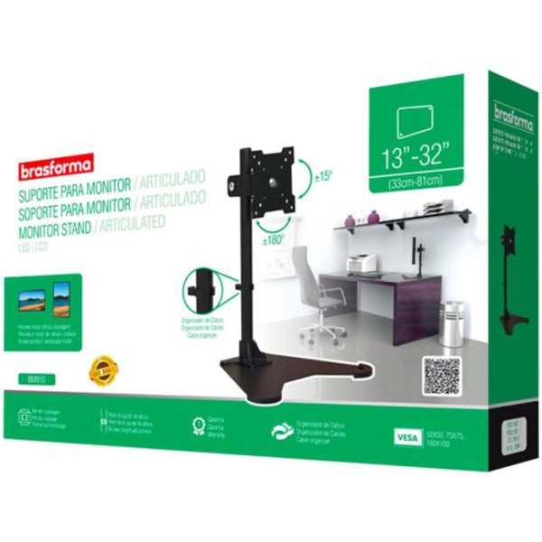 Suporte Para Monitor Articulado LED e LCD 13" a 32" BM810 Brasforma