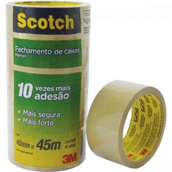 Fita de Empacotamento HOT MELT Transparente 3M - PCT / 4