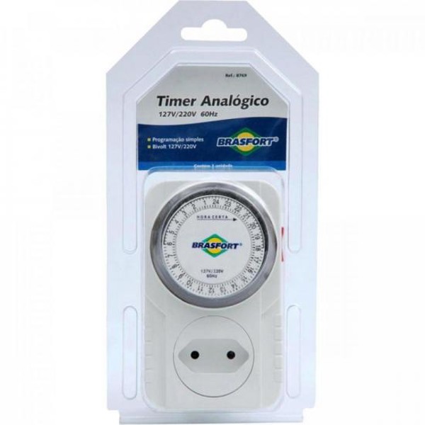 Timer Temporizador Bivolt ANALÓGICO 60HZ BRASFORT