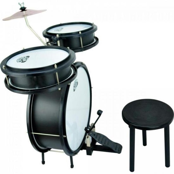 Bateria Infantil CUSTOM KIDS CKDM3BK Preto