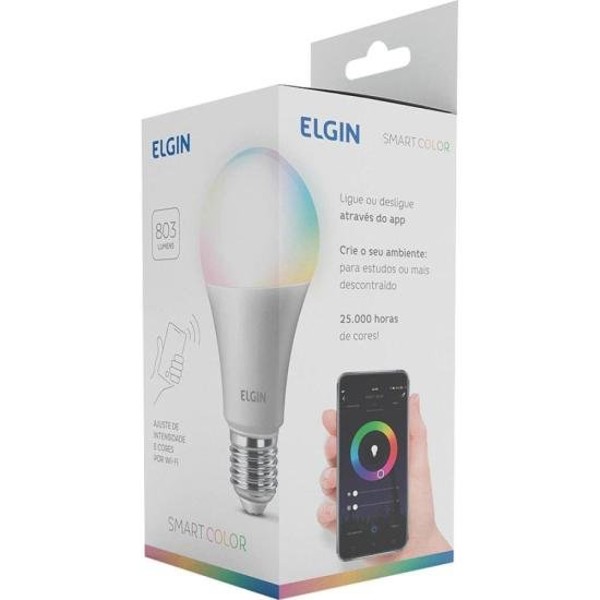 Lâmpada Led Smart 10w A60 Color Elgin