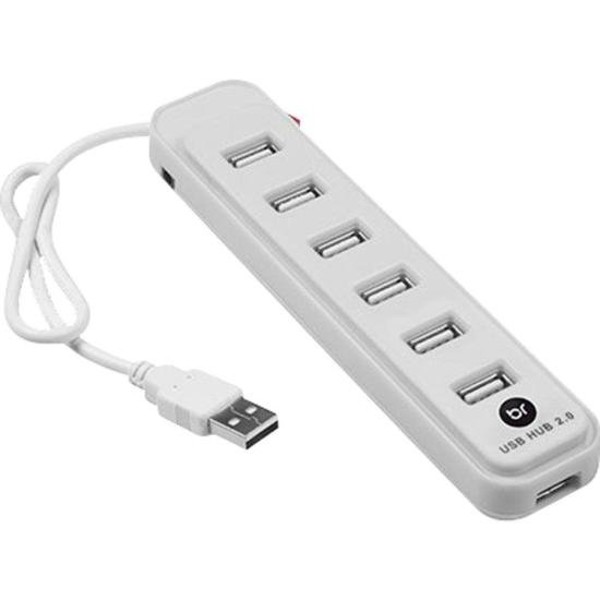 Hub 7 Portas Bright Branco