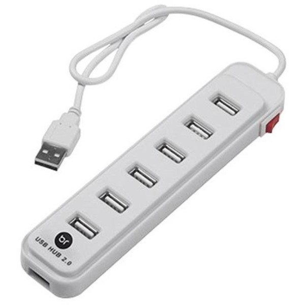 Hub 7 Portas Bright Branco