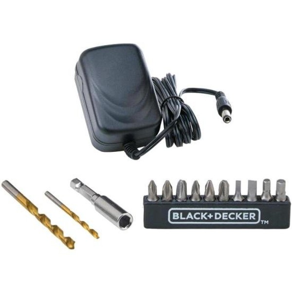 Kit Parafusadeira/Furadeira 3/8" Black Decker LD12SP-BR 12v Bivolt