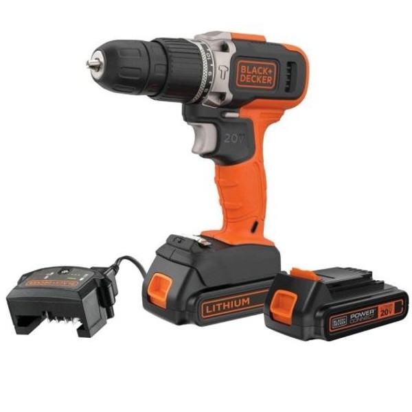 Parafusadeira/Furadeira Impacto 3/8" Black Decker BCD704C1-BR 20v Bivolt