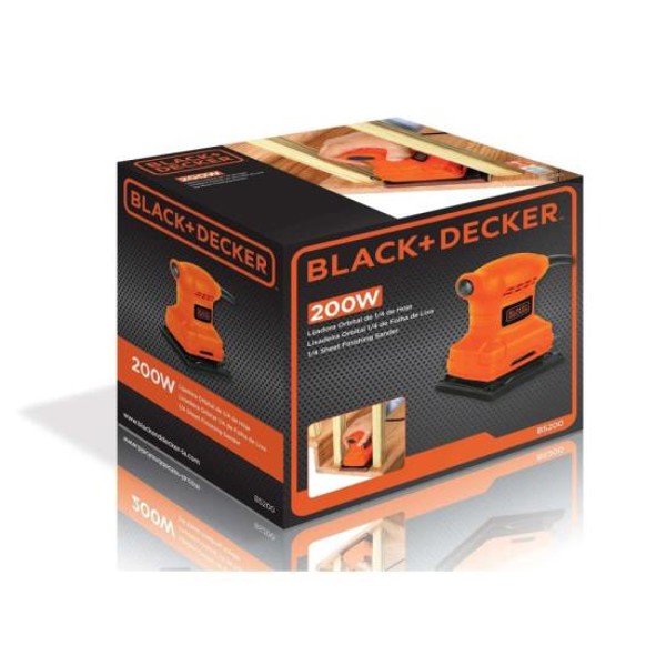Lixadeira Orbital 1/4" Black Decker BS200-BR 200w 127v