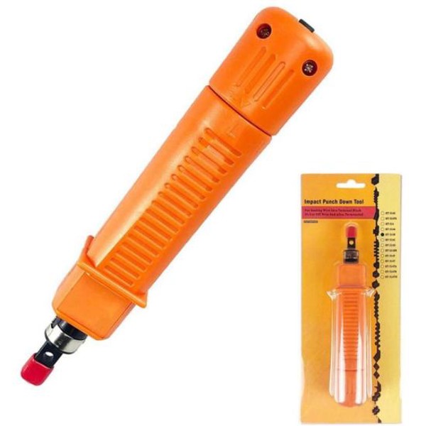 Alicate De Inserção Punch Down Com Ajuste De Pressão 314B Laranja Exbom