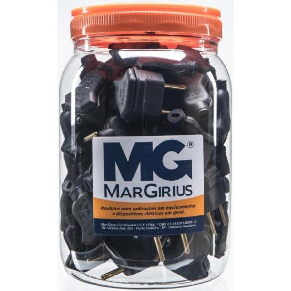 Plug 2 Pinos 90° 10A PLD6-2 Com 48 MarGirius