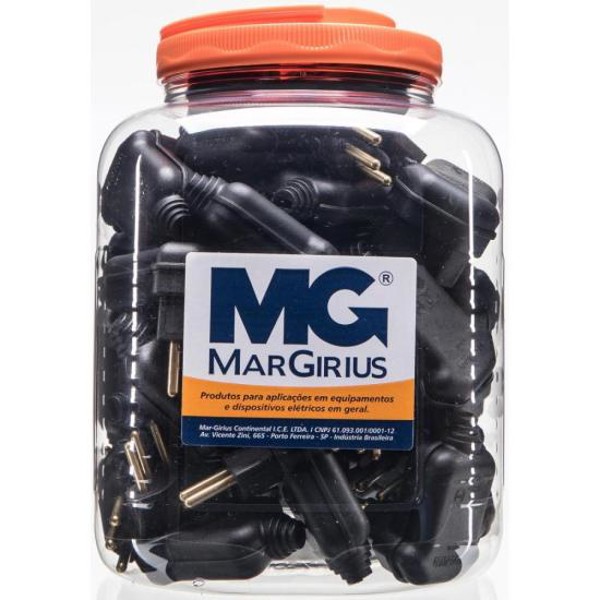 Plug 3 Pinos 90° 10A PLD10-3 Com 40 MarGirius