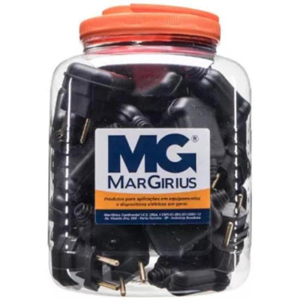 Plug 2 Pinos 90° 10A PLD10-2 Com 40 MarGirius