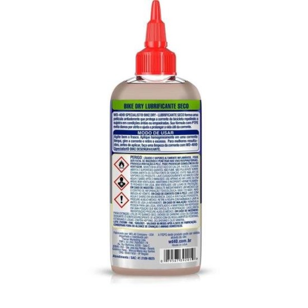 Lubrificante Seco 110ml WD40 Bike Dry - CX / 12