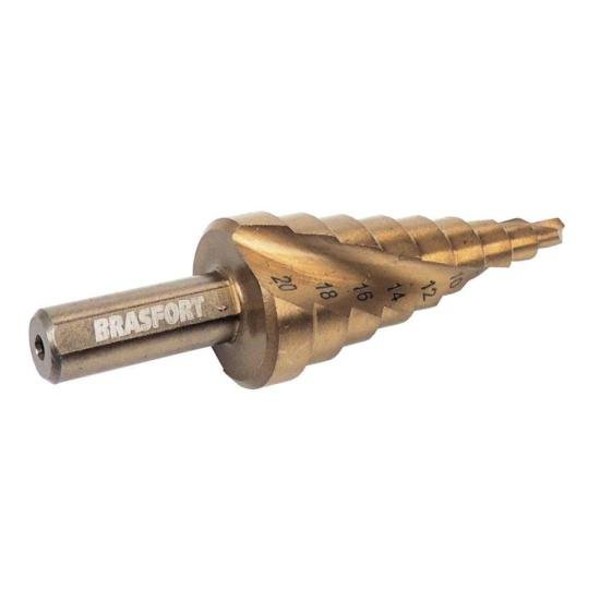Broca Escalonada 4 a 20mm 9 Etapas Brasfort