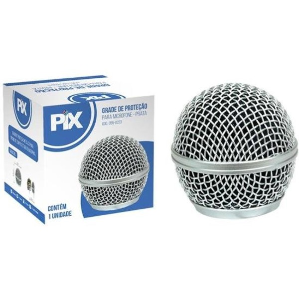 Globo Para Microfone 055-0223 Prata Pix
