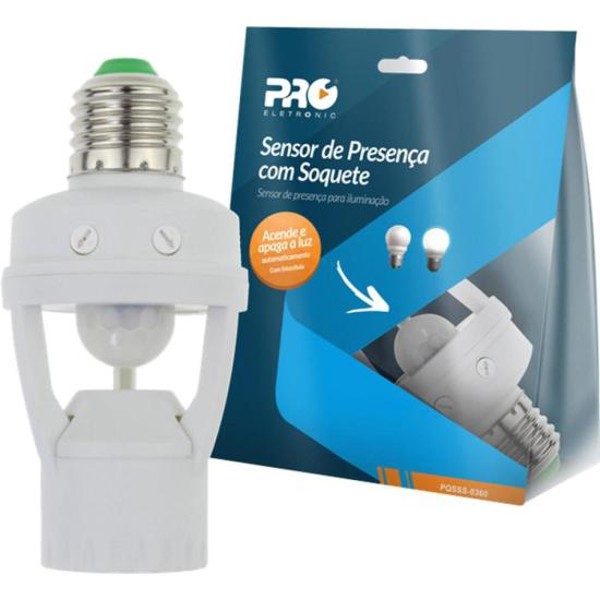 Sensor de Presença Sobrepor Soquete 360° Proeletronic