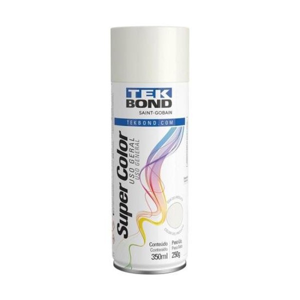 Tinta Aerossol Branco Brilhante 350ml Tekbond - CX / 6