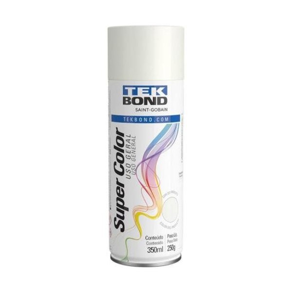 Tinta Aerossol Branco Fosco 350ml Tekbond - CX / 6