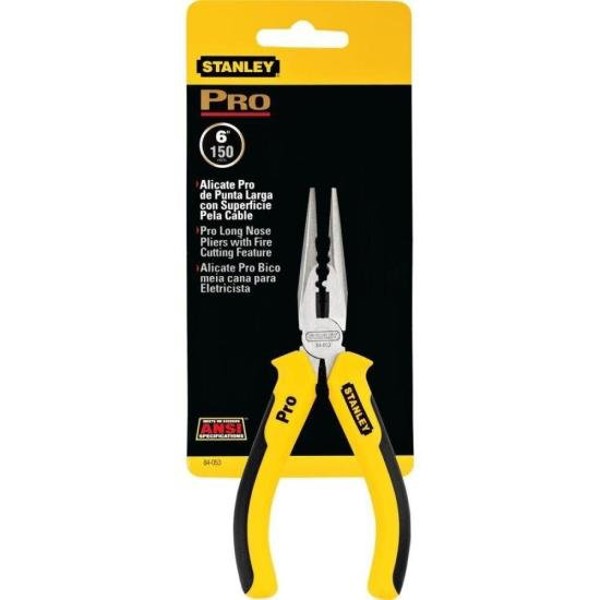 Alicate de Bico Meia Cana Longo Com Corte Pro 6" Stanley