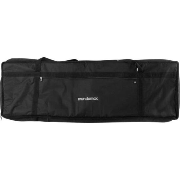 Capa para Teclado 7/8 Extra c/ Bolso Cargo Nylon 600 Preta Mundomax