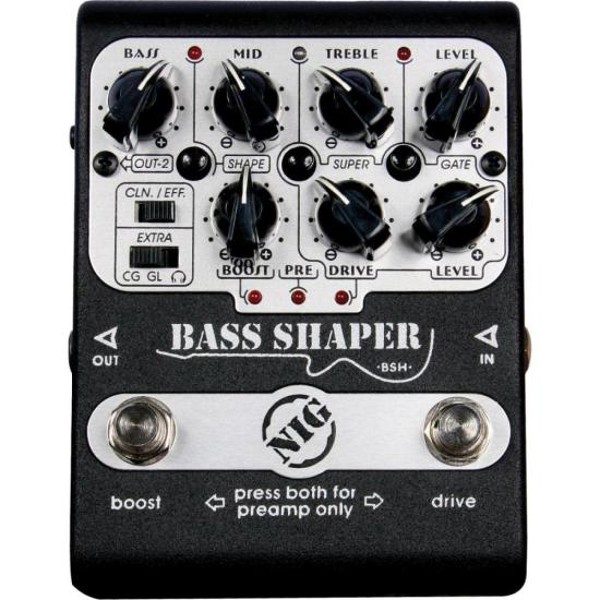 Pedal Analógico Bass Shaper BSH NIG