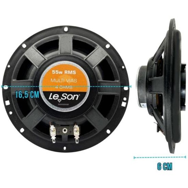 Kit Com 2 Alto-falantes Leson 5" e 6x9” 55w