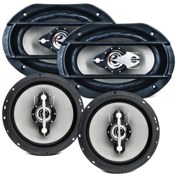 Kit Com 2 Alto-falantes 6x9” e 6” Quadriaxial Leson LS6 140w