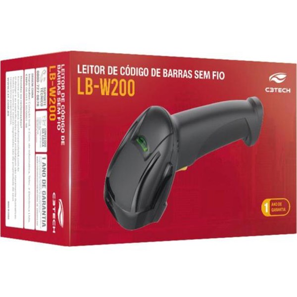Leitor de Código de Barras USB C3Tech LB-W200V2BK Preto